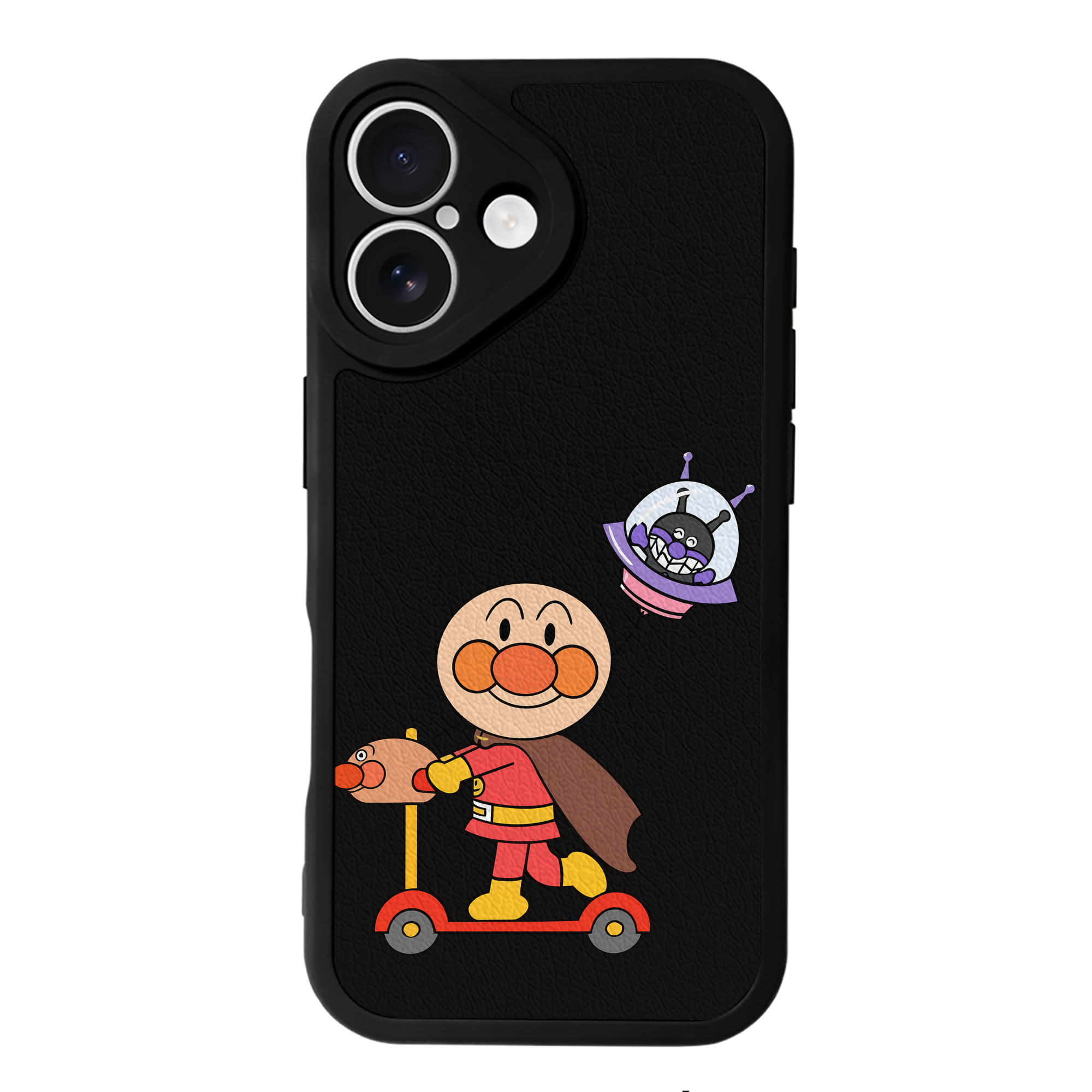 （画像用） アンパンマン Anpanman 【iPhone 16シリーズ対応】シリコンスマホケース（レザー調） 材質：シリコン